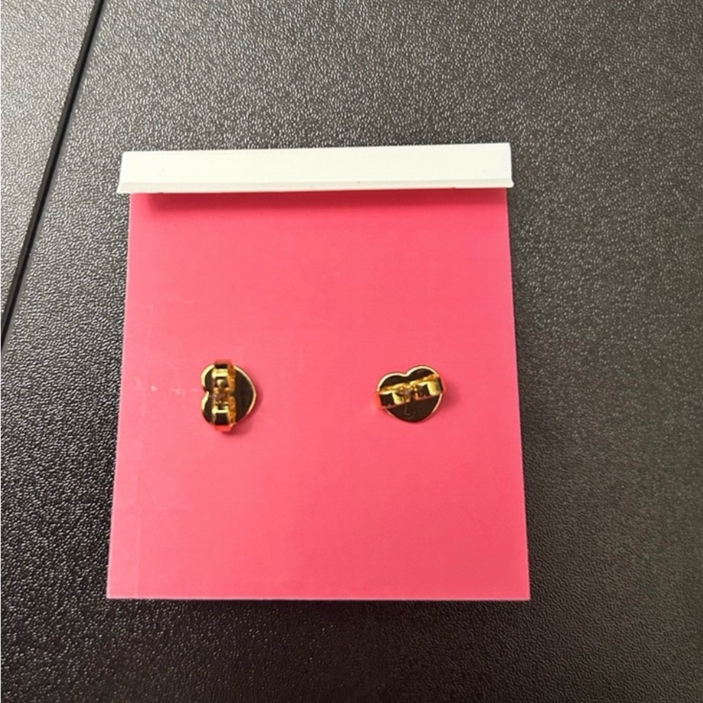 Kate Spade Pink and Gold Flower Earrings - Picture 4 of 4
